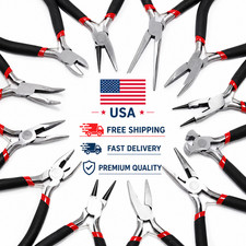 Small Mini Precision Pliers Jewellery Craft Tool Side Cut Long Needle Bent Nose