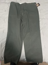 Vintage Dickies Work Pants 40x32 Olive Green Deadstock NWT straight leg