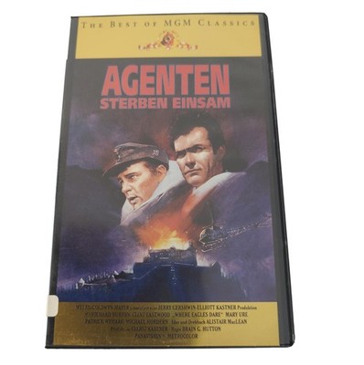  Agenten sterben einsam VHS Clint Eastwood MGM Klassiker Kriegsfilm Selten 