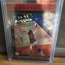 2025 Panini Caitlin Clark Chronicled - Bright Night Eclipses Sun #27 Red Foil