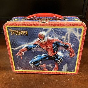 2001 3D Spider-Man Tin Lunch Box by the Tin Box Company Marvel Comics