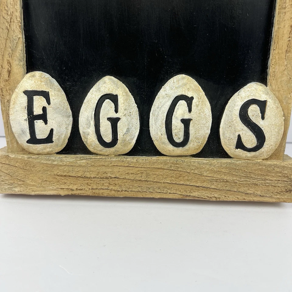 Vintage Farmhouse Chalkboard Chicken and Eggs Black Chalkboard 13.5” - Image 3 of 4