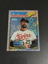 2026 Topps Heritage BYRON BUXTON Chrome Silver Sparkle -MINNESOTA TWINS- #253