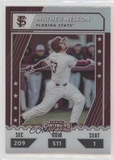 2021 Panini Elite Extra Edition College Tickets Optic Holo Matheu Nelson 0rd2