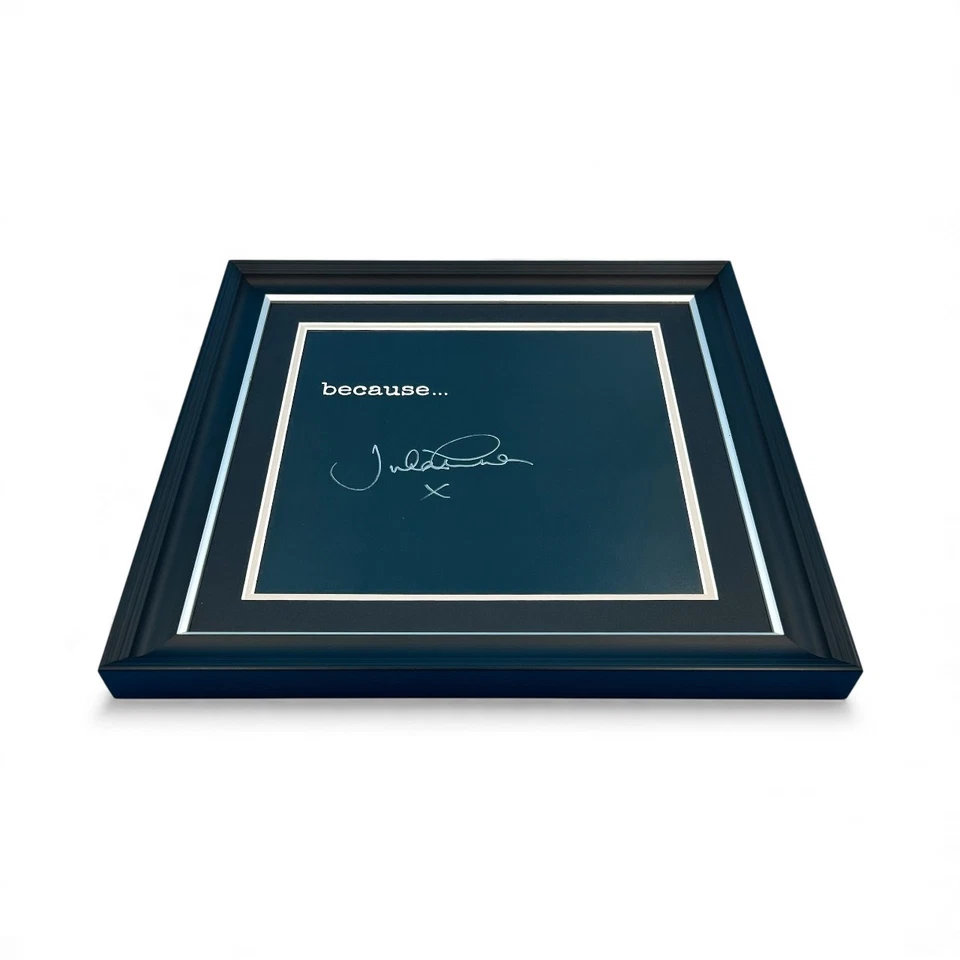 Julian Lennon SIGNED "Because" Framed Album Cover Photo & COA Music Autograph - Image 4 of 4