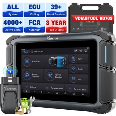 2026 VDIAGTOOL VD70S Car Bidirectional Scanner Auto Full System Diagnostic Tool 
