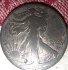 1917p Liberty Walking Half Dollar 50C Silver Coin Circulated Uncertified US Coin