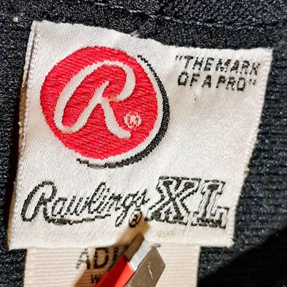 Camiseta de fútbol vintage Rawlings Cougars #5 NCAA negra naranja para hombre XL Foto 3 de 4