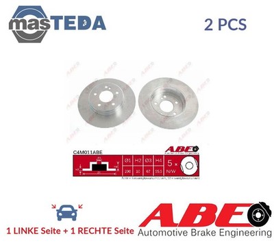 C4M011ABE BREMSSCHEIBEN SATZ HINTEN ABE 2PCS NEU OE QUALITÄT