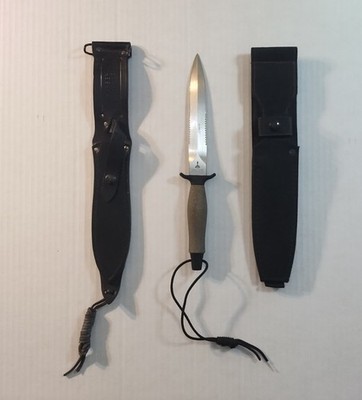 GERBER MARK II MK 2 FIGHTING KNIFE Cutlery Shoppe 2 Sheaths Cats Tongue Cant