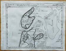Texel - Vaugondy Atlas carta incisione su rame originale - 1750*