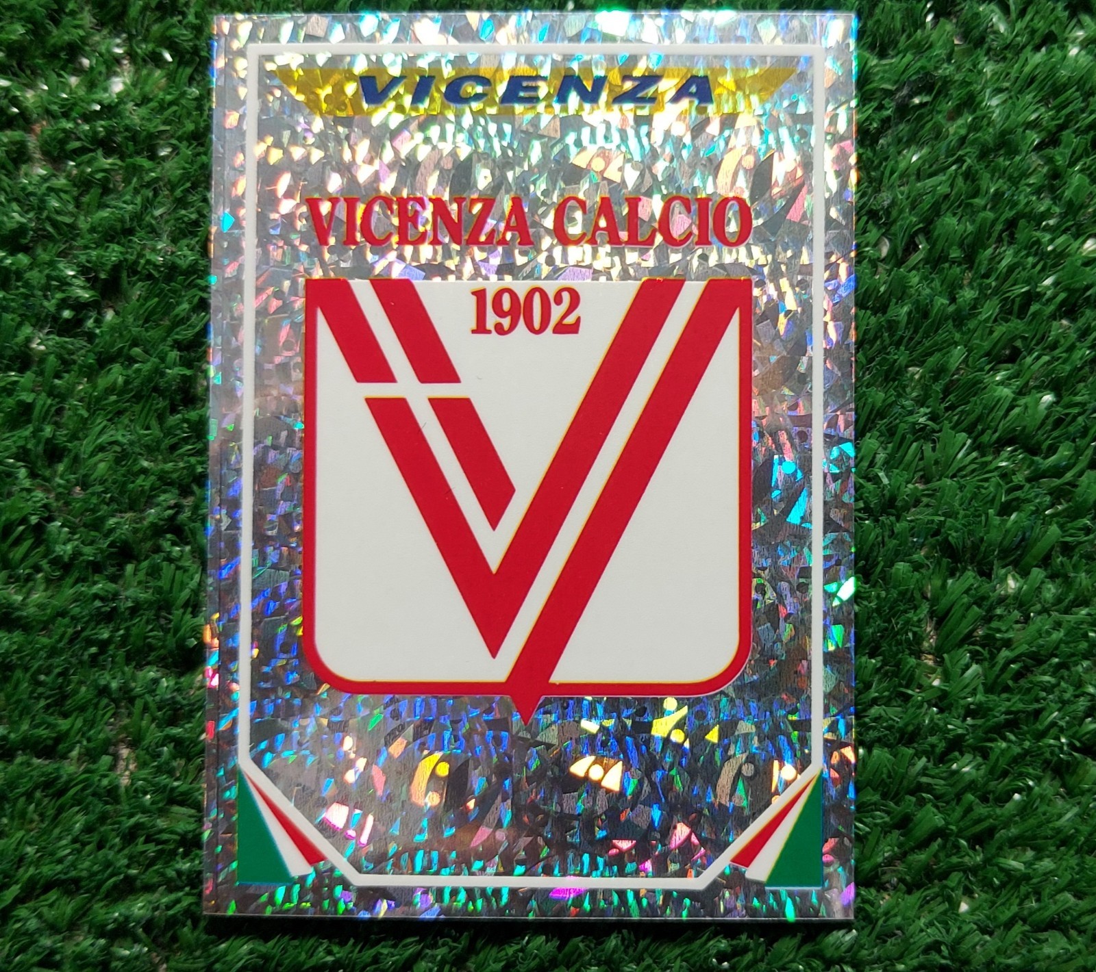 FIGURINA CALCIATORI PANINI SUPERCALCIO 1995/96 VICENZA N°18 SCUDETTO 95/96 ⚽️
