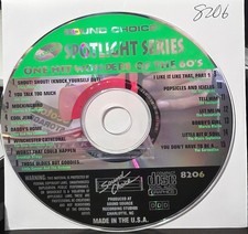 SC8206 ONE HIT WONDERS  RARE  SOUND CHOICE KARAOKE CDG LOT LONG DRIVE