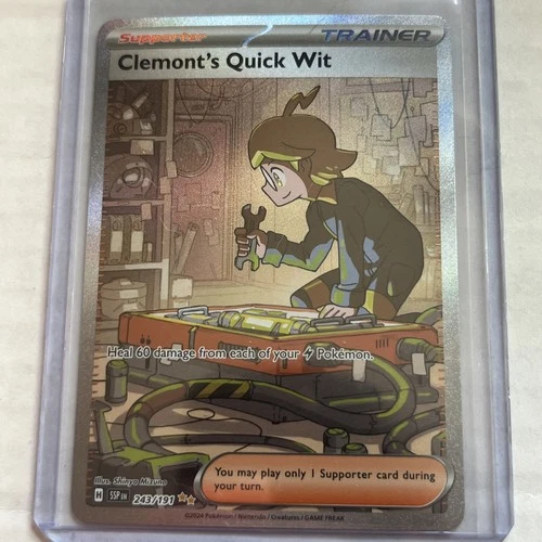 Clemont's Quick Wit 243/191 Sv08: Surging Sparks Holo