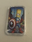 2024 Captain American Bart Simpson 1oz Silver Art Bar