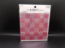The paper studio Checkered Rhinestone sticker sheet 1pc