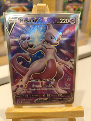 Pokémon TCG Mewtu V Swsh 229  GO Ultra Rare Holo Deutsch Black Star Promo SEALED