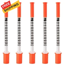 U-100 0.5cc/ml Syringes 31G 5/16 inch(8mm) needles 0.5mL 31Ga 5/16in 