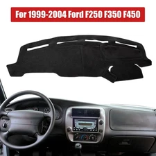 Black Dash Cover Mat Dashboard Carpet for Ford Truck F250 F350 F450 1999-2004