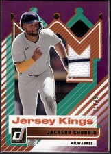Jackson Chourio 2025 Donruss Jersey Kings Purple /49 Milwaukee Brewers #JK-JC