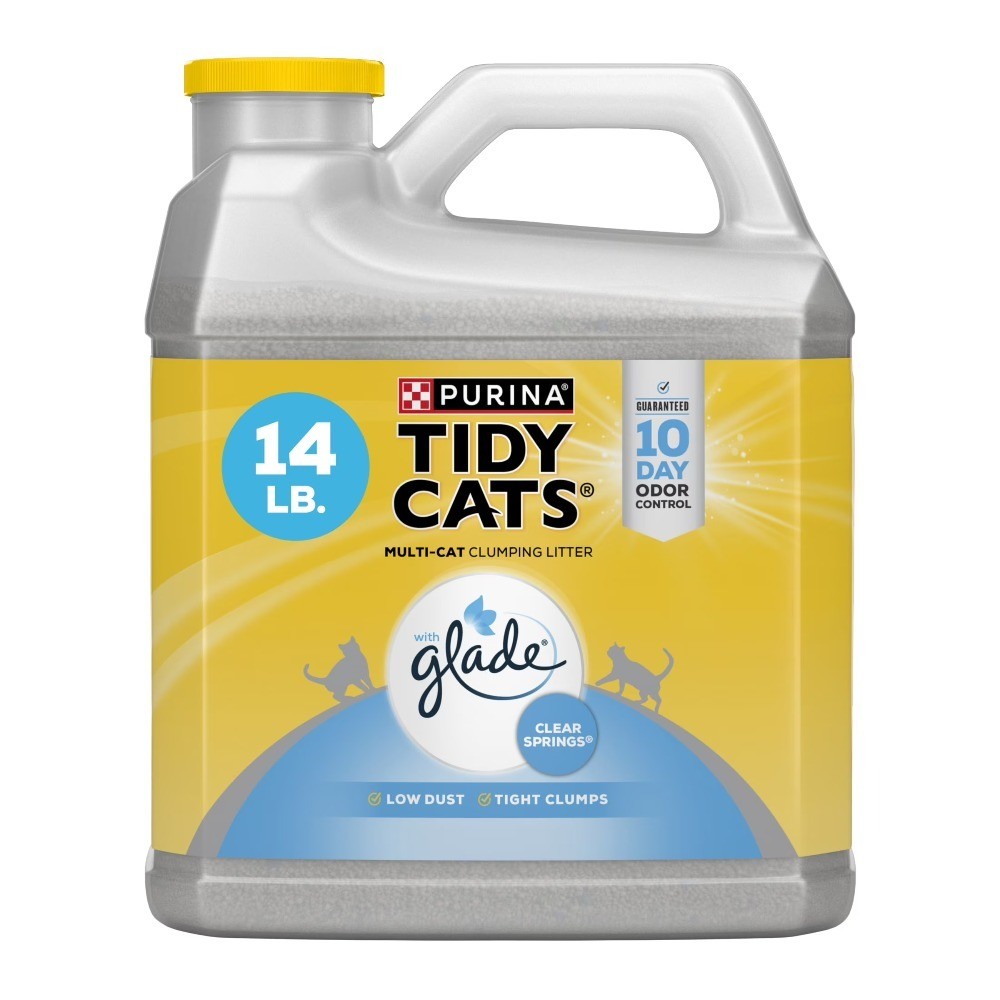 Clumping Low Dust Cat Litter with Fresh Scent, 14 Pound Jug