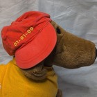 Millanimals Dog Stuffed Toy 01-01-00.  Medium Brown Dachshun Red Hat — photo 3