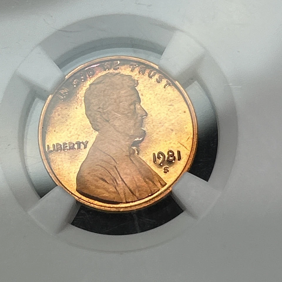 SASA 1981 S LINCOLN CENT PROOF TYPE 2 1C PF69 RD ULTRA CAMEO NGC - Image 3 of 4