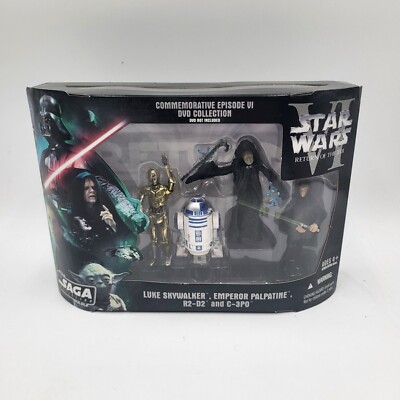 Star Wars Gedenkfiguren Luke Skywalker Emperor Palpatine R2-D2 C-3PO