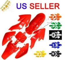 Plastic Fender Fairing Kit for Honda XR50 CRF50 SDG SSR 107 125 Dirt Pit Bike