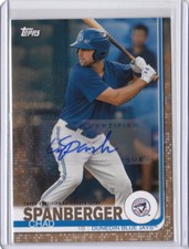 2019 Topps Pro Debut Gold Parallel Auto #153 Chad Spanberger Blue Jays /50