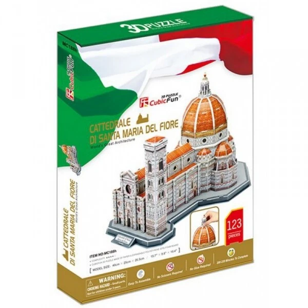 Puzzle 3D CATTEDRALE DI SANTA MARIA DEL FIORE FIRENZE CubicFun - Immagine 3 di 4