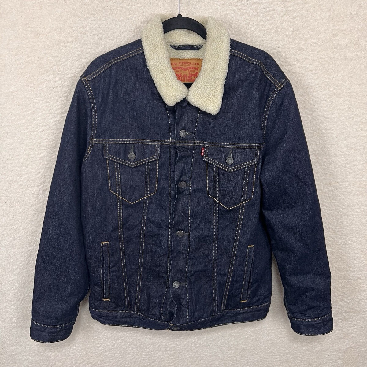 Sweater Jacket American Stitch Sherpa Trucker Jacket Levi's