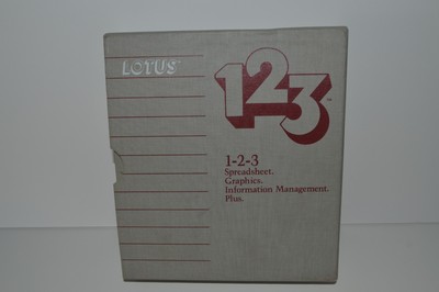 *JT* LOTUS 123 TABELLENKALKULATION GRAFIK VINTAGE COMPUTER SOFTWARE SET (JS18)