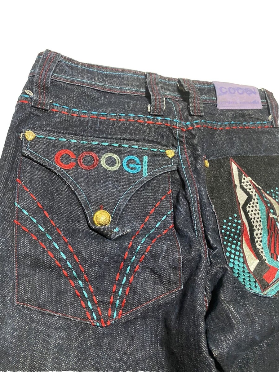 COOGI Australia Vintage Y2K Jeans 34x33 Embroidered Mens Denim