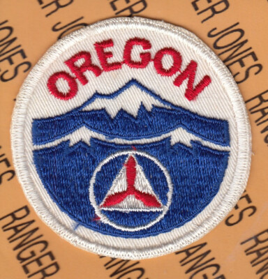 USAF Air Force Auxiliary Civil Air Patrol CAP Oregon ~3'' patch c/e C