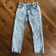 Vintage acid wash Levi  s 501 jeans 100 cotton Made in USA size 29x29