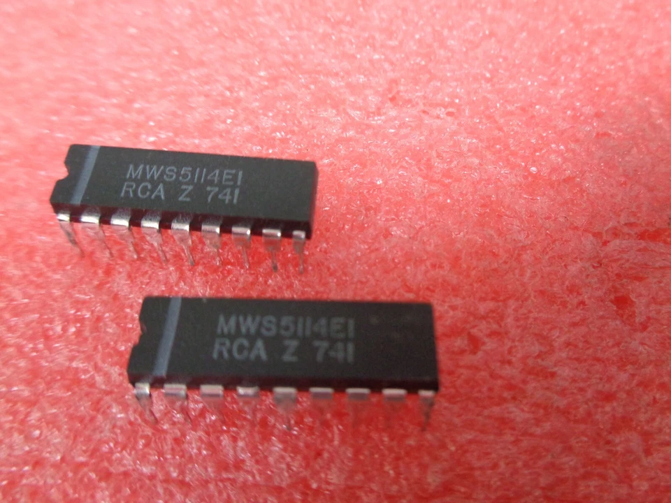RCA MWS5114E-1 1024-WORD x 4-BIT LSI STATIC RAM SRAM DIP18 VINTAGE ARCADE REPAIR - Image 4 of 4
