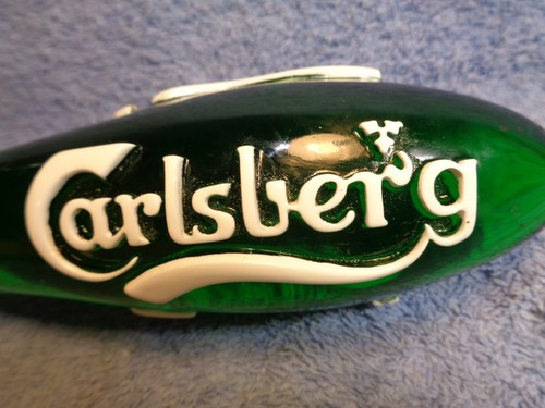 CARLSBERG Imported Translucent Draft Keg Beer Lager Ale Tap Pull Handle DAMAGE - Picture 9 of 15