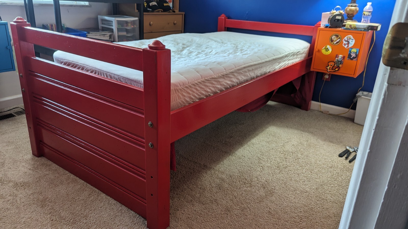 AMAZINGLY STRONG Kids wooden bed frame!! free mattress if wanted