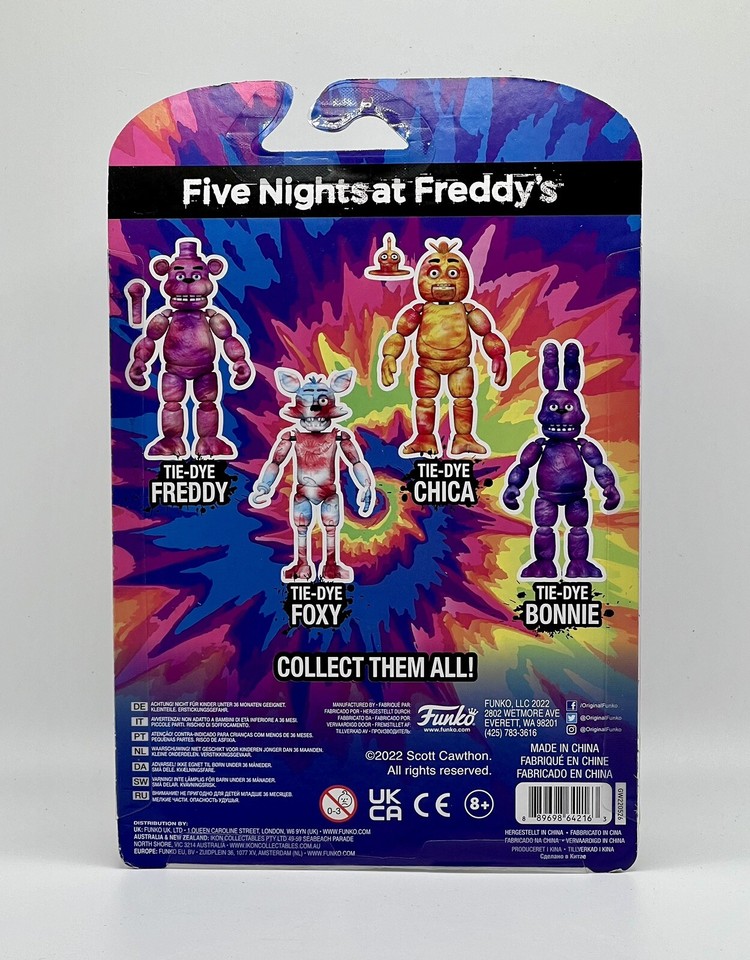 FUNKO Five Nights at Freddy's TIE-DYE BONNIE Action Figure | eBay