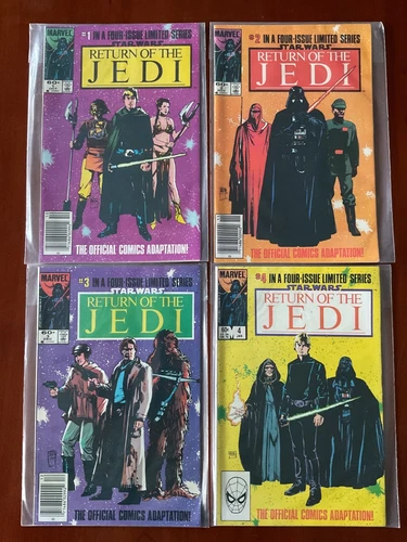 Star Wars: Return of The Jedi #1-4 Complete Set Marvel Comics 1983 NM