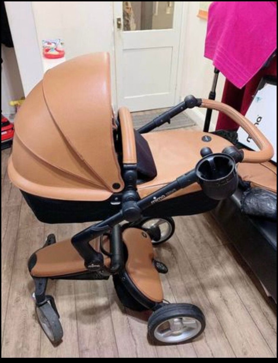 Mima Xari Pram Pushchair BLACK/TAN UK