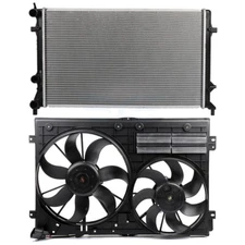 For 2011-2013 Volkswagen Jetta 4-Door 2.0L Electric Cooling Fan & Radiator Kit