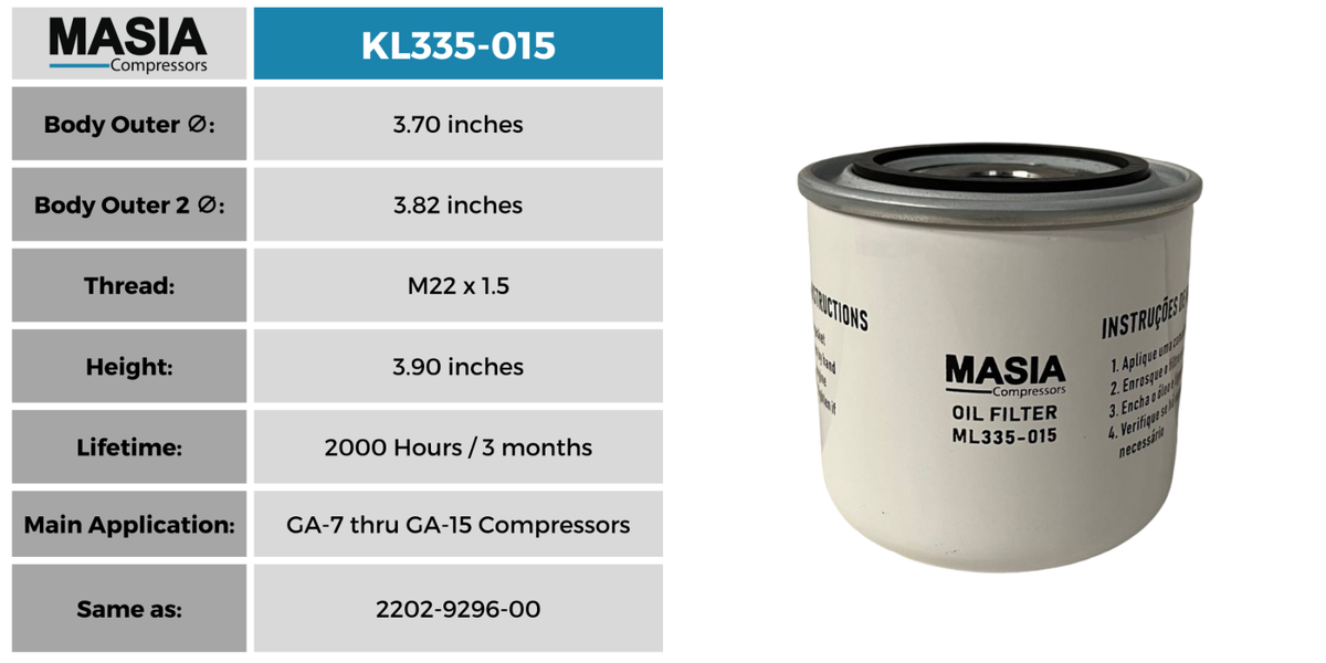 KL335-015 Oil Filter Keltec Technolab | eBay