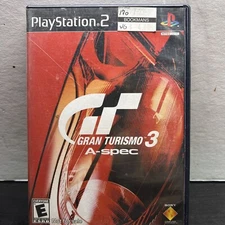Gran Turismo 3 A Spec Red Cover PS2 PlayStation 2