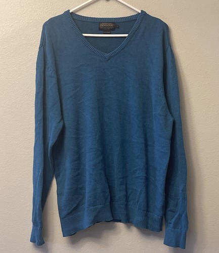 Pendleton Mens Sweater Size Large Blue 