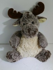 Aurora World Moose Plush 12" Brown and Ivory Stuffed Animal So Soft