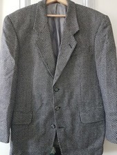 Vintage Teddy Boy rockabilly b+w geometric design single-breasted jacket