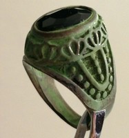 Ancient Legionary Metal Color Silver Roman Ring Amazing Piece Wonderful