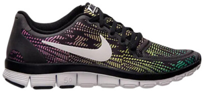 Nike Free 5.0 v4 Black Running Shoes Women Sz-10 S#511281-065 Be TRUE Ombre